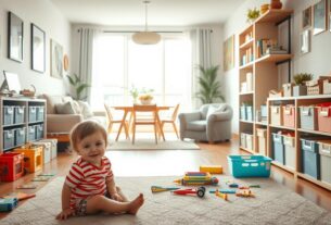como organizar a casa com crianças pequenas