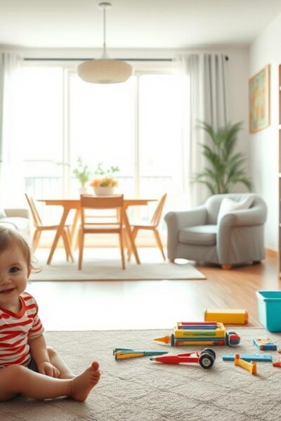 como organizar a casa com crianças pequenas