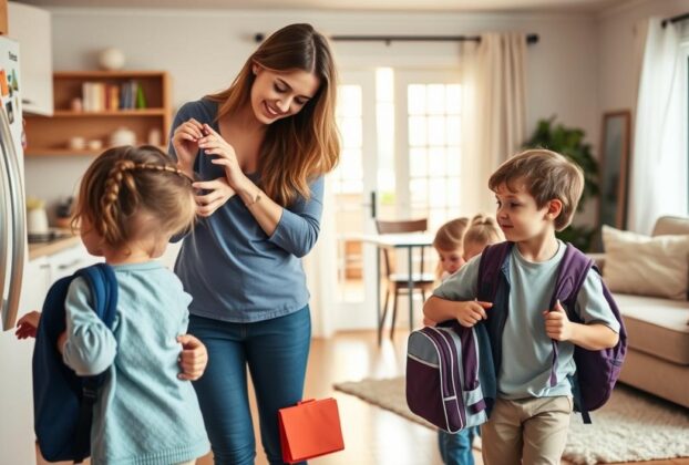 como organizar a rotina com filhos pequenos