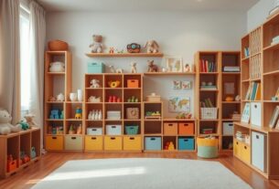 organização de brinquedos em espaços pequenos